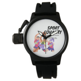 "Gelijkheid in de sport" - Sport Horloge