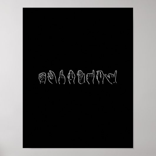 GELIJKHEID IN SIGN-TAAL - WITTE -.png Poster (Voorkant)