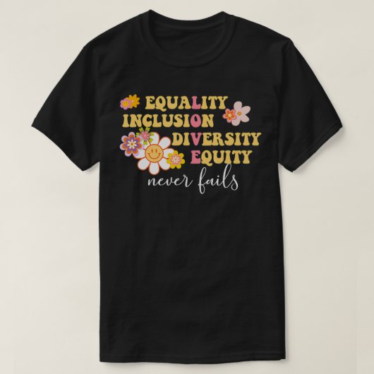 Gelijkheid, inclusie, diversiteit, aandelenliefde  t-shirt (Design voorkant)