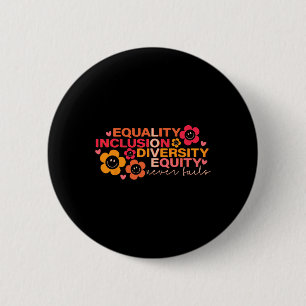 Gelijkheid Inclusie Diversiteit Equity Puzzel Auti Ronde Button 5,7 Cm