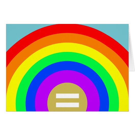 GELIJKHEID IS DE GOUD ONDER DE RAINBOW (Voorkant Horizontaal)