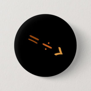 Gelijkheid is groter dan divisie zwarte geschieden ronde button 5,7 cm