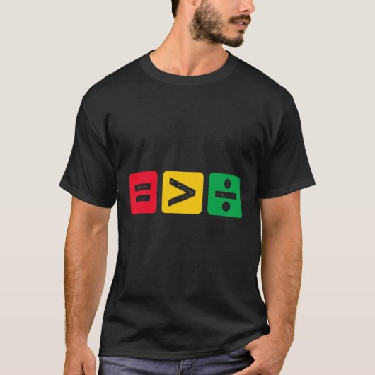 Gelijkheid is groter dan Division Juneteenth 1865 T-shirt (Voorkant)
