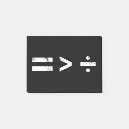 Gelijkheid is groter dan sociale rechtvaardigheid post-it® notes (Voorkant)