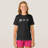 Gelijkheid is groter dan sociale rechtvaardigheid t-shirt (Voorkant volledig)