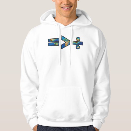 Gelijkheid is groter dan verdeeldheid hoodie (Voorkant)