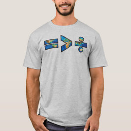 Gelijkheid is groter dan verdeeldheid t-shirt