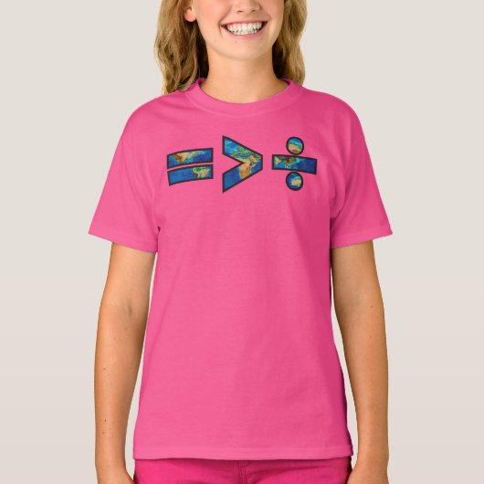 Gelijkheid is groter dan verdeeldheid t-shirt (Voorkant)