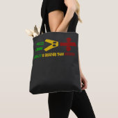 gelijkheid is groter dan verdeeldheid tote bag (Dichtbij)