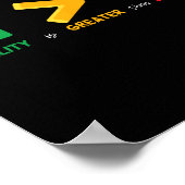 Gelijkheid is groter dan verdeeldheid Wiskunde Bla Poster (Hoek)