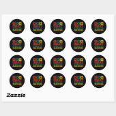 Gelijkheid is groter dan verdeeldheid Wiskunde Bla Ronde Sticker (Vel)