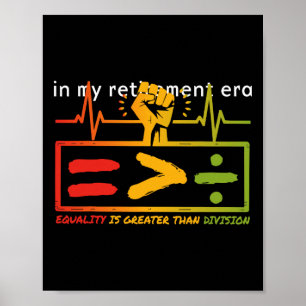 Gelijkheid is groter dan verdeeldheid Wiskundelera Poster