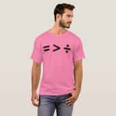 GELIJKHEID IS GROTER DAN VERDELING T-SHIRT (Voorkant volledig)