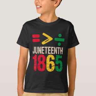 Gelijkheid Is Groter Juneteenth 1865 Vrijheidsdag  T-shirt
