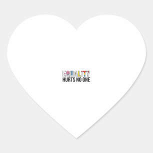 Gelijkheid Kwetst Niemand Vintage Pride T-shirt on Hart Sticker