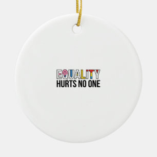Gelijkheid Kwetst Niemand Vintage Pride T-shirt On Keramisch Ornament