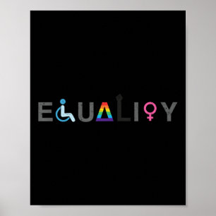 Gelijkheid Lgbt Handicap Lgbtq Ontredderd _1 Poster