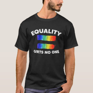 Gelijkheid LGBT Pride Bewustmaking Huurt niemand v T-shirt