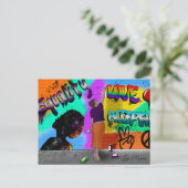 Gelijkheid, liefde en acceptatie Hand getrokken ku Briefkaart (Staand voorkant)