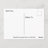 Gelijkheid, liefde en acceptatie Hand getrokken ku Briefkaart (Achterkant)