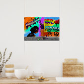 Gelijkheid, liefde en acceptatie Hand getrokken ku Poster (Keuken)