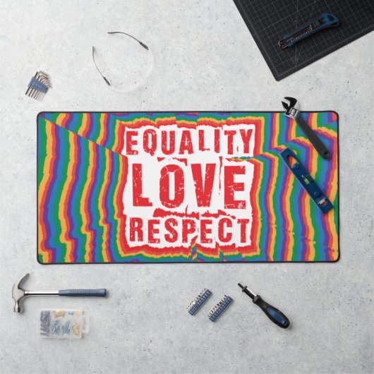 Gelijkheid, liefde en respect Pride Month Bureaumat (Werkstation)