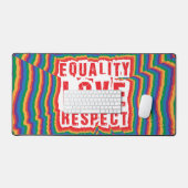 Gelijkheid, liefde en respect Pride Month Bureaumat (Keyboard & Muis)