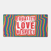 Gelijkheid, liefde en respect Pride Month Bureaumat (Voorkant)