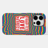Gelijkheid, liefde en respect Pride Month Case-Mate iPhone Case (Achterkant (horizontaal))