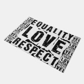 Gelijkheid, liefde en respect Pride Month Deurmat (Schuin)