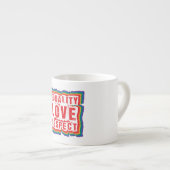 Gelijkheid, liefde en respect Pride Month Espresso Kop (Voorkant rechts)
