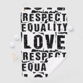 Gelijkheid, liefde en respect Pride Month Golfhanddoek (Insitu)