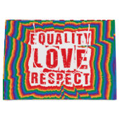 Gelijkheid, liefde en respect Pride Month Groot Cadeauzakje (Voorkant)