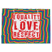 Gelijkheid, liefde en respect Pride Month Groot Cadeauzakje (Achterkant)
