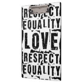 Gelijkheid, liefde en respect Pride Month Klembord (Links)