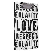 Gelijkheid, liefde en respect Pride Month Klembord (Rechts)