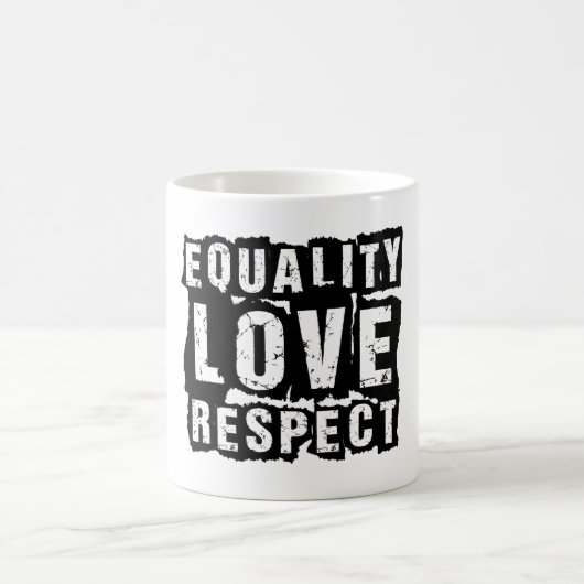 Gelijkheid, liefde en respect Pride Month Koffiemok (Center)