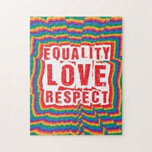 Gelijkheid, liefde en respect Pride Month Legpuzzel
