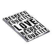 Gelijkheid, liefde en respect Pride Month Notitieboek (Rechterzijde)