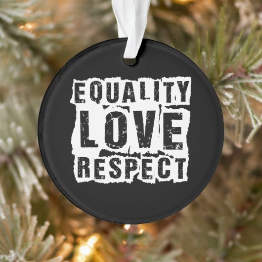 Gelijkheid, liefde en respect Pride Month Ornament (Boom)