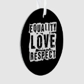 Gelijkheid, liefde en respect Pride Month Ornament (voorkant)