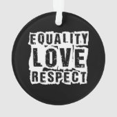 Gelijkheid, liefde en respect Pride Month Ornament (achterkant)
