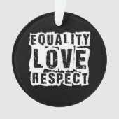 Gelijkheid, liefde en respect Pride Month Ornament (voorkant)