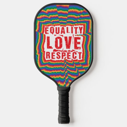Gelijkheid, liefde en respect Pride Month Pickleball Paddle (Voorkant)