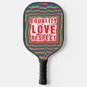 Gelijkheid, liefde en respect Pride Month Pickleball Paddle (Achterkant)
