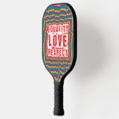 Gelijkheid, liefde en respect Pride Month Pickleball Paddle (Links)