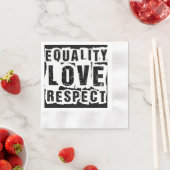 Gelijkheid, liefde en respect Pride Month Servet (Insitu)