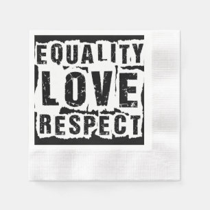 Gelijkheid, liefde en respect Pride Month Servet