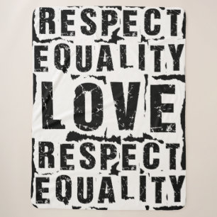 Gelijkheid, liefde en respect Pride Month Sherpa Deken