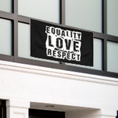 Gelijkheid, liefde en respect Pride Month Spandoek (Buitenkant Gebouw)
